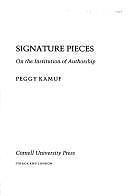 Signature Pieces: on the Institution of Authorship