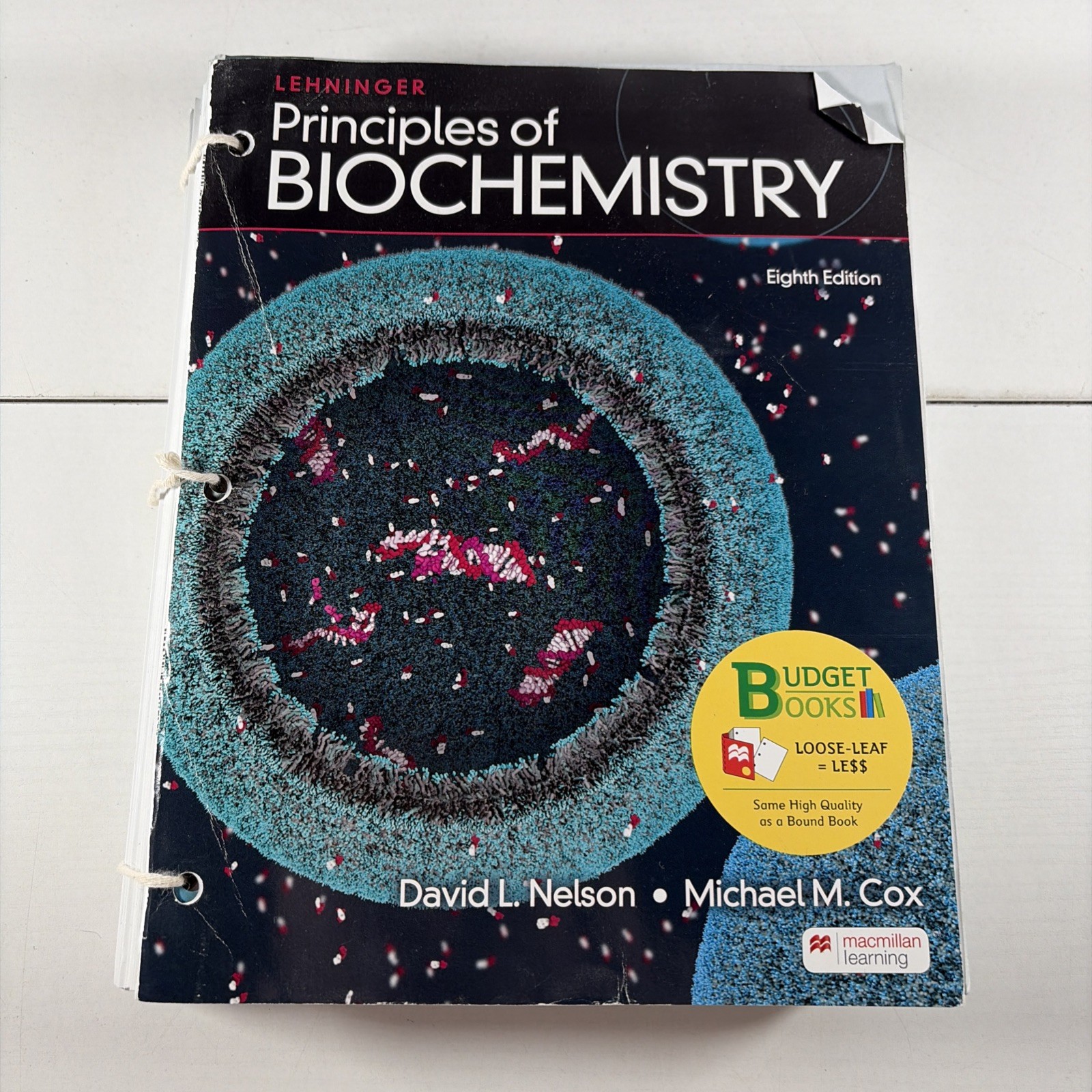 Lehninger Principles of Biochemistry Cox & Nelson 8th Edition Looseleaf 2021