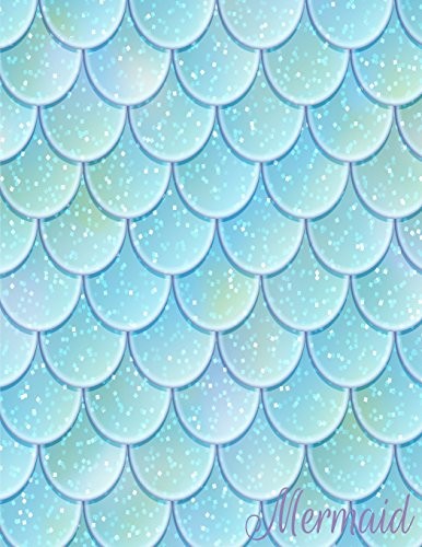 MERMAID: MERMAID SKIN COVER (8.5 X 11) INCHES 110 PAGES, By Cutie Mermaid *NEW*