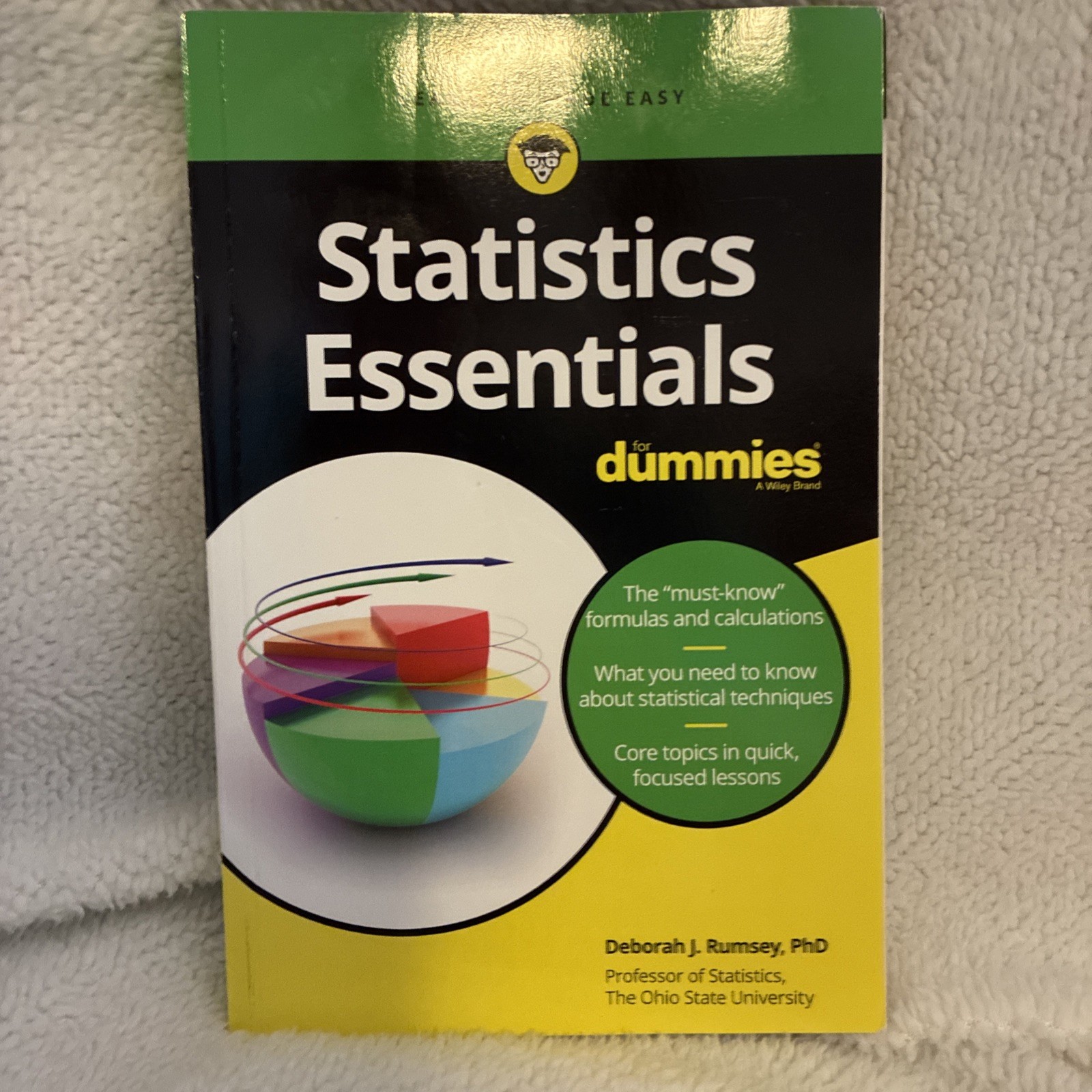 Statistics Essentials For Dummies – Paperback By Rumsey, Deborah J. – GOOD