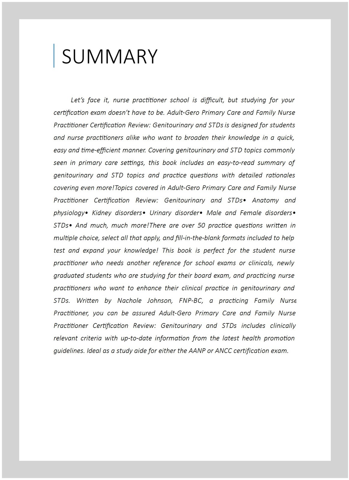 Adult-gero Primary Care and Family Nurse Practitioner Certification Review : …