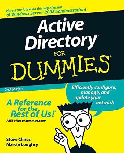 Active Directory For Dummies – Paperback, by Clines Steve; Loughry – New h