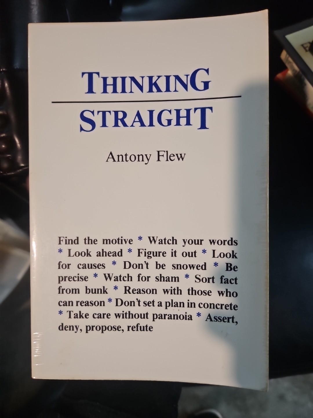 Thinking Straight by Antony G. Flew (1977, Trade Paperback)