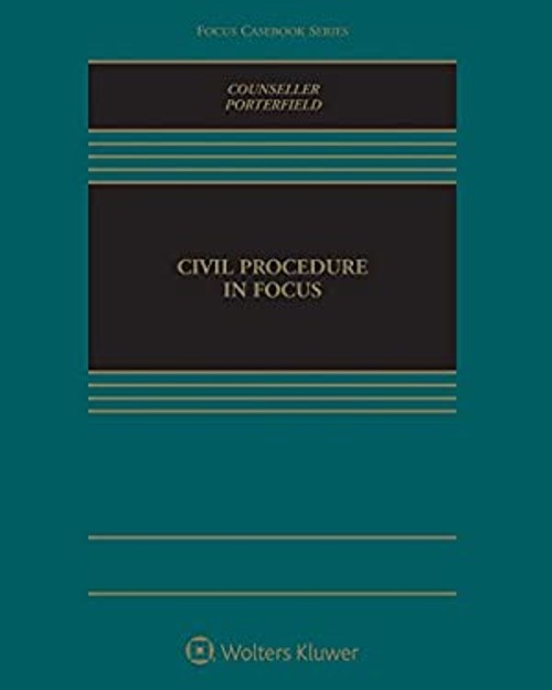 Civil Procedure in Focus Paperback Eric, Counseller, Jeremy Porte