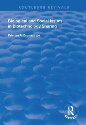 Biological and Social Issues in Biotechnology Sharing, Hardcover by Dronamraj…