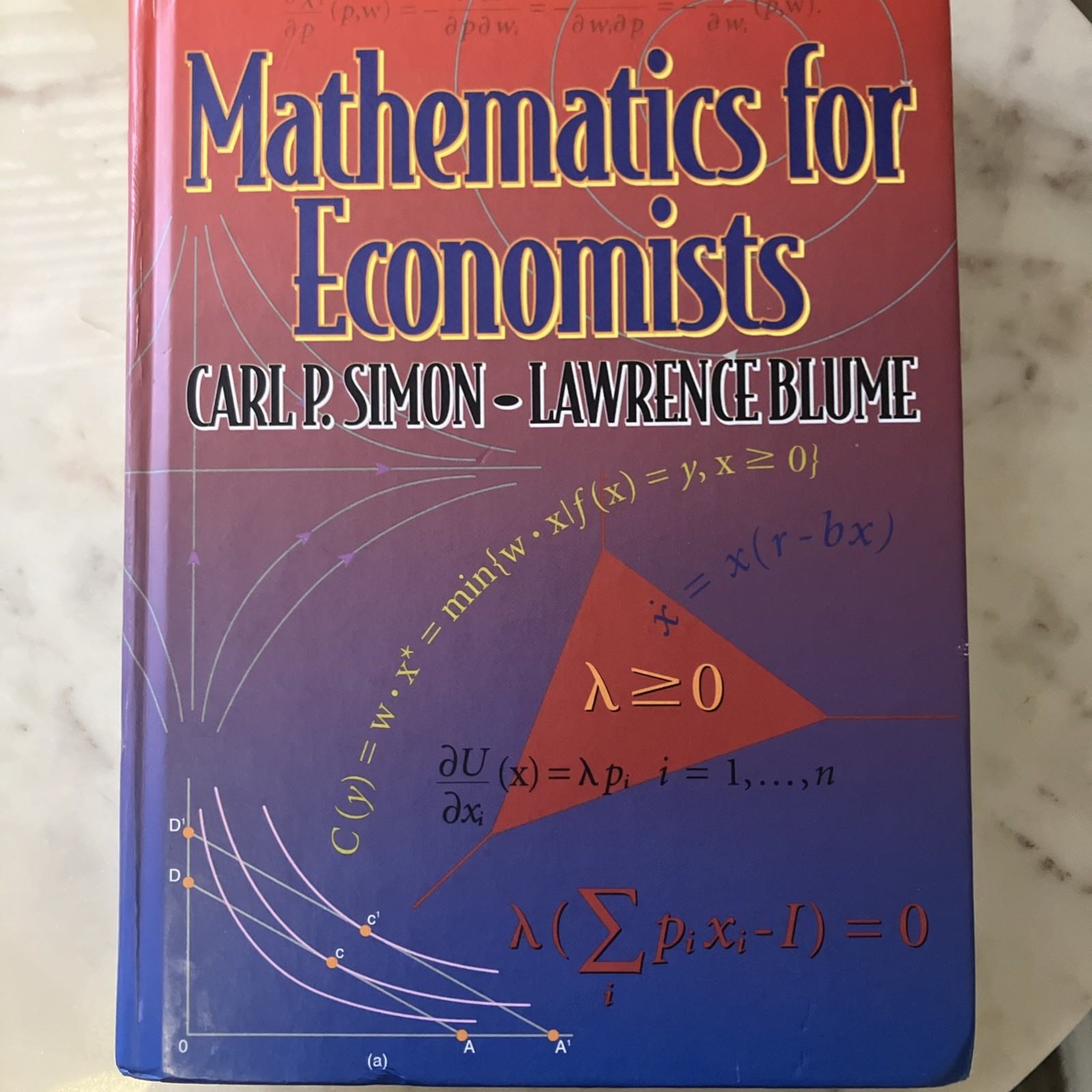 Mathematics for Economists (1994, Hardcover)