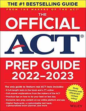 The Official ACT Prep Guide 2022-2023, (Book + – Paperback, by ACT – Good o