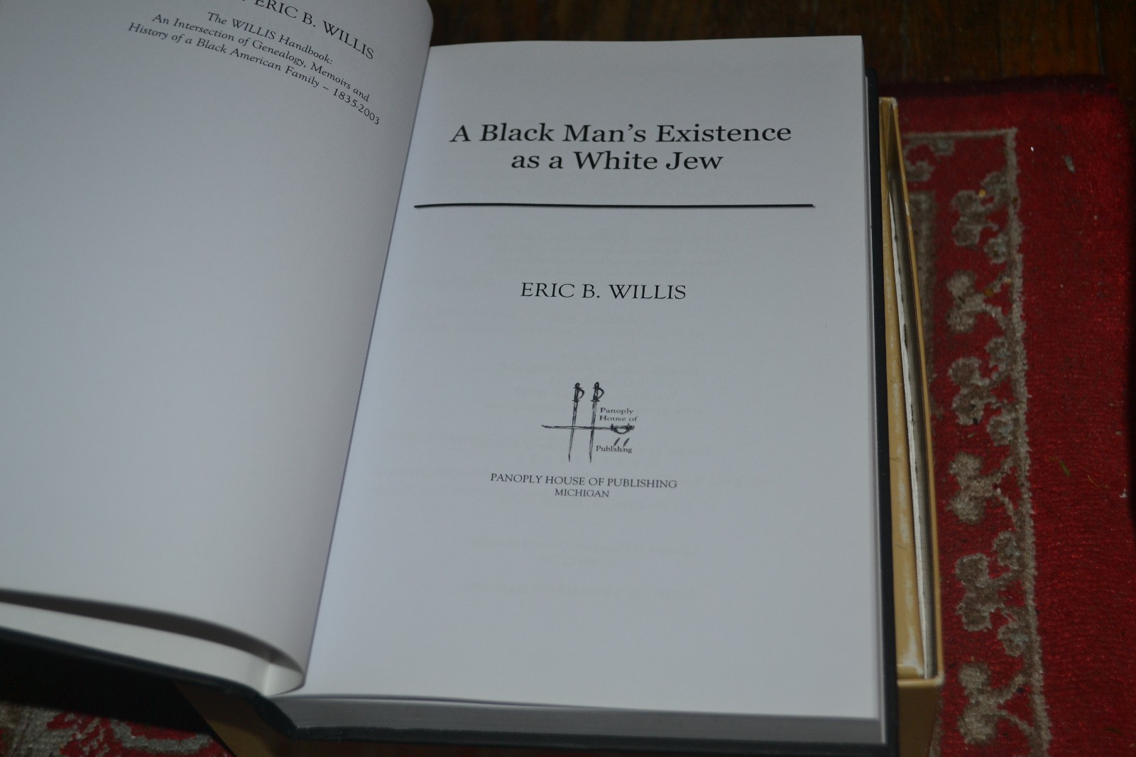 BLACK MAN’S EXISTENCE AS WHITE JEW ADVANCE REVIEW COPY RACISM ERIC WILLIS BOOK