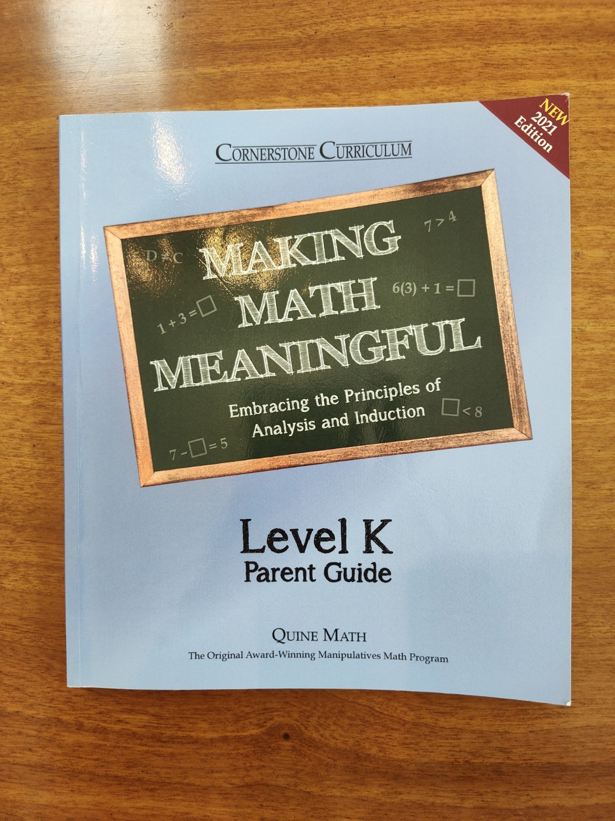 Making Math Meaningful Level K 2021 Edition Quine Math Homeschool Parent Guide