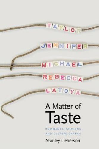 Matter of Taste : How Names, Fashions, and Culture Change, Paperback by Liebe…