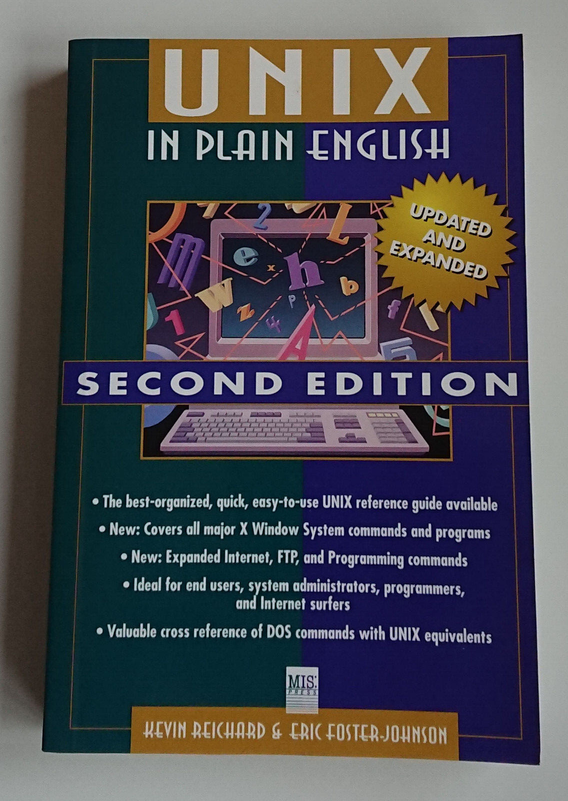 Vintage Book – UNIX In Plain English, 2nd Edition – Reichard & Foster-Johnson