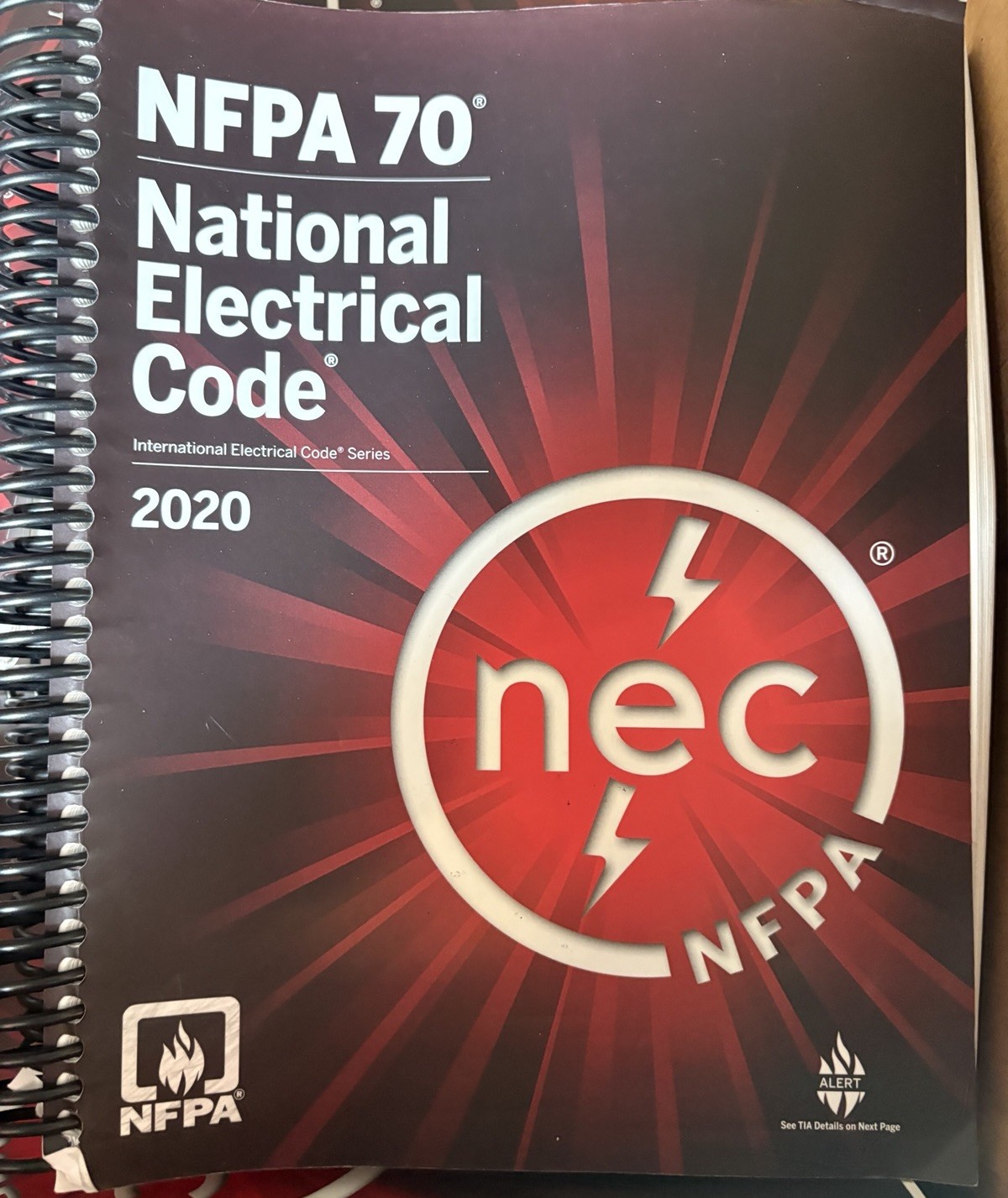 NFPA 70 National Electrical Code NEC 2020 Spiral Bound Book