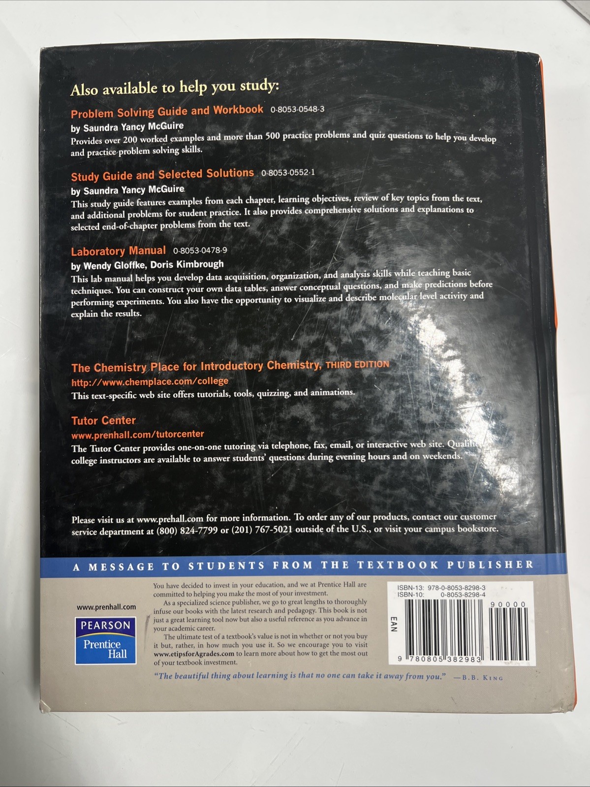 Introductory Chemistry; 3rd Edition – hardcover, Steve Russo, 0805382984