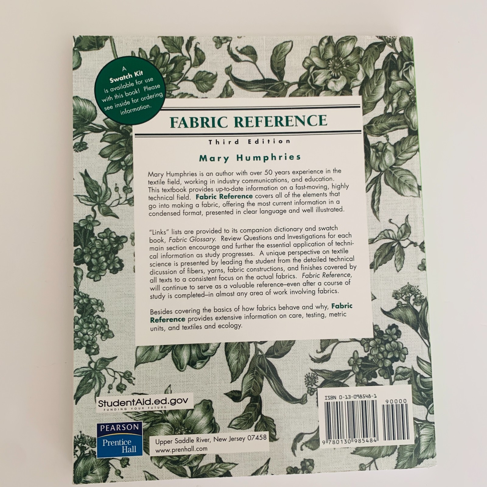 Fabric Reference by Mary Humphries Third Edition