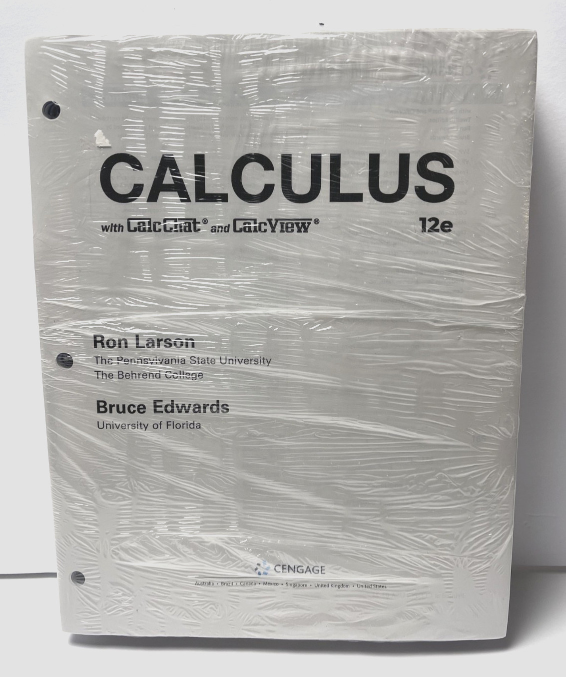 Calculus 12e by Ron Larson and Bruce Edwards Binder Edition NEW