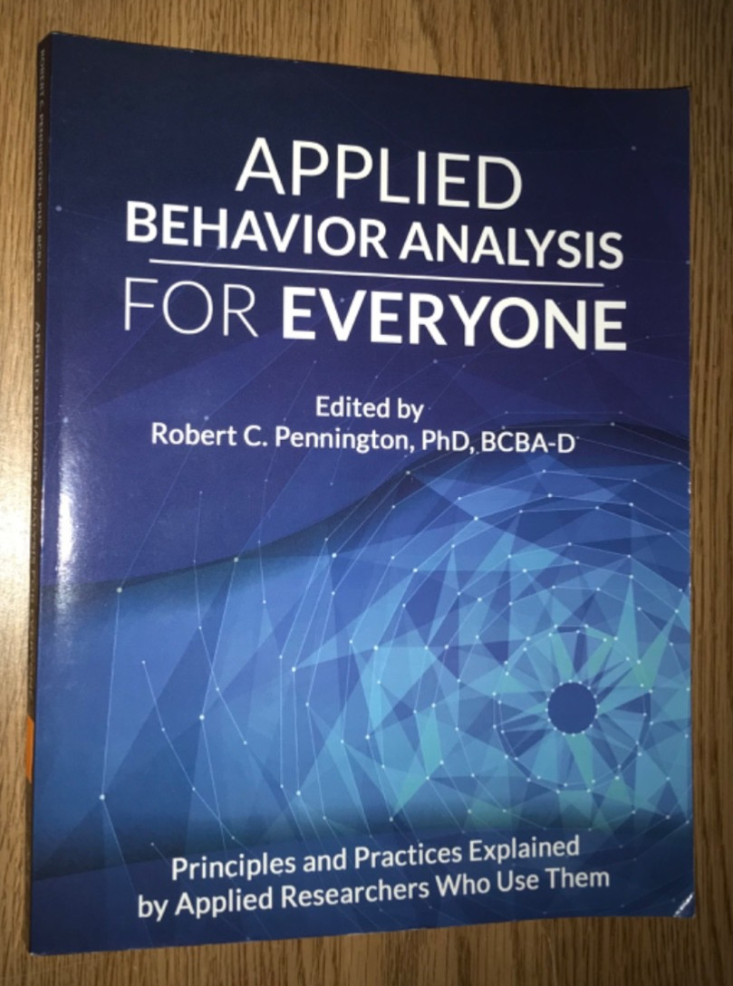 APPLIED BEHAVIOR ANALYSIS FOR EVERYONE BOOK AAPC TEXTBOOK AUTISM SPECTRUM ETC