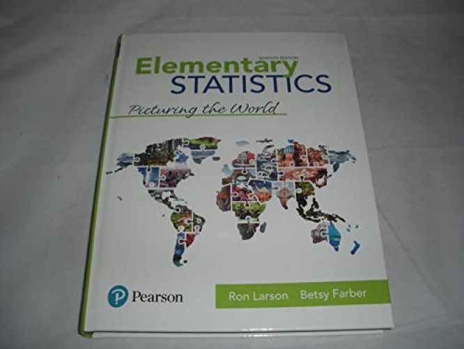 Elementary Statistics: Picturing – Hardcover, by Betsy Farber Ron – Acceptable