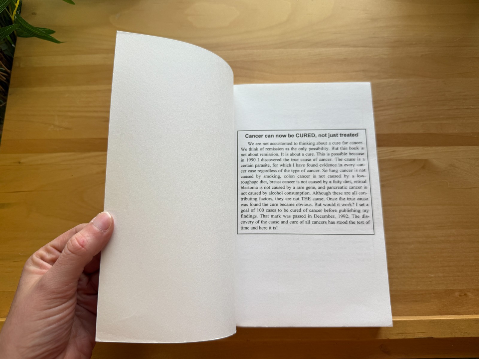 The Cure For All Advanced Cancers by Hulda Regehr Clark New Century Press