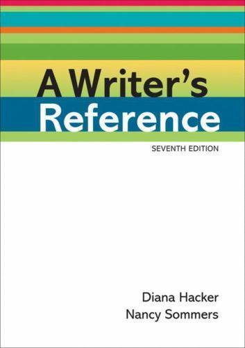 A Writer’s Reference – Diana Hacker, 9780312601430, plastic comb
