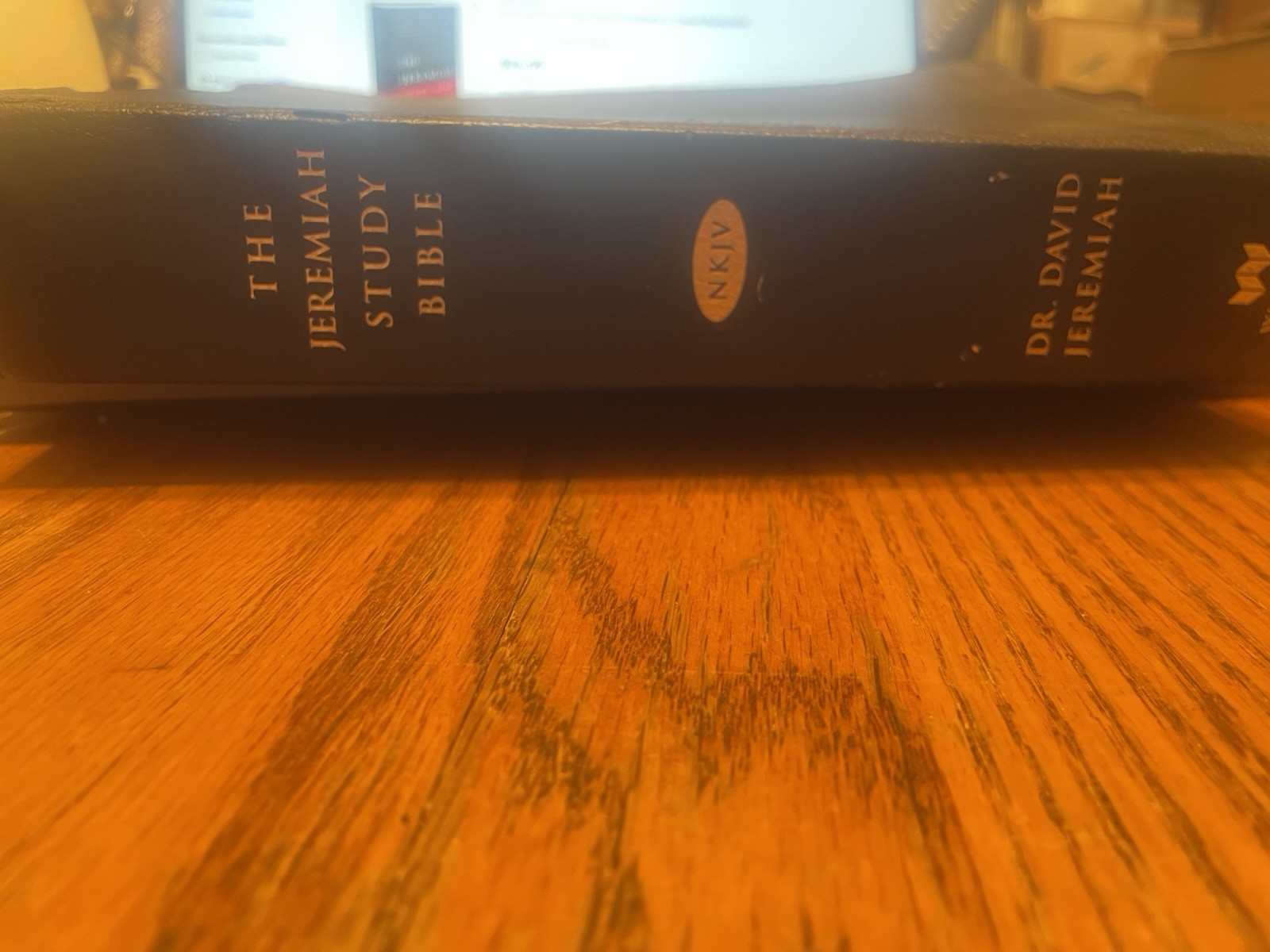 Jeremiah Study Bible -NKJV 2013 Dr David Jeremiah VGC Black Leatherluxe Cover