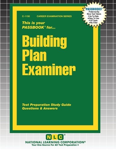 Building Plan Examiner (Career Examination), , Excellent Book