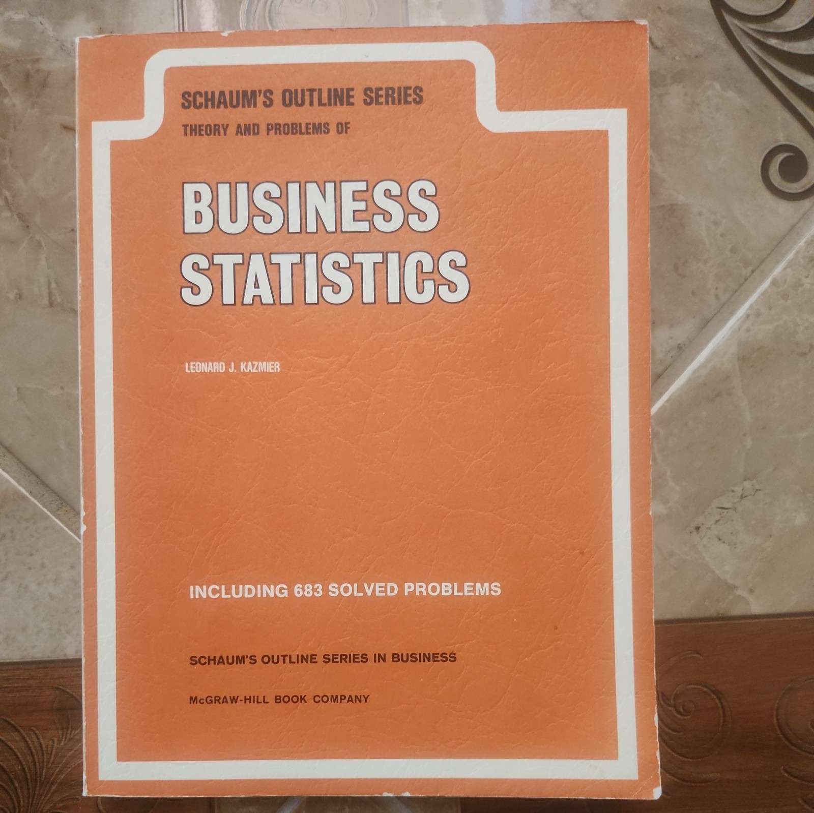 Outline of Business Statistics Paperback Leonard J. Kazmier