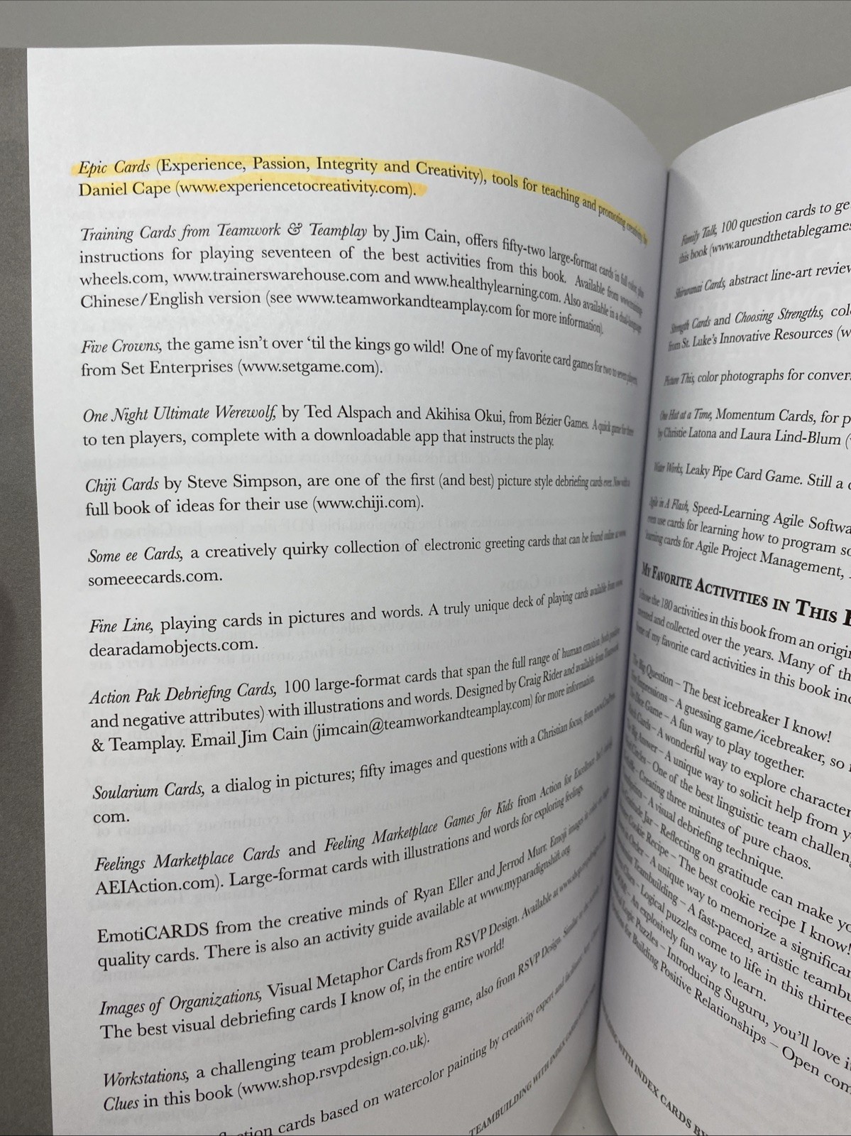 Teambuilding with Index Cards by James Cain (2019, Trade Paperback)
