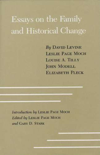 Walter Prescott: Essays Family/Hist Change #17 by Gary D. Stark 1983 Hardcover