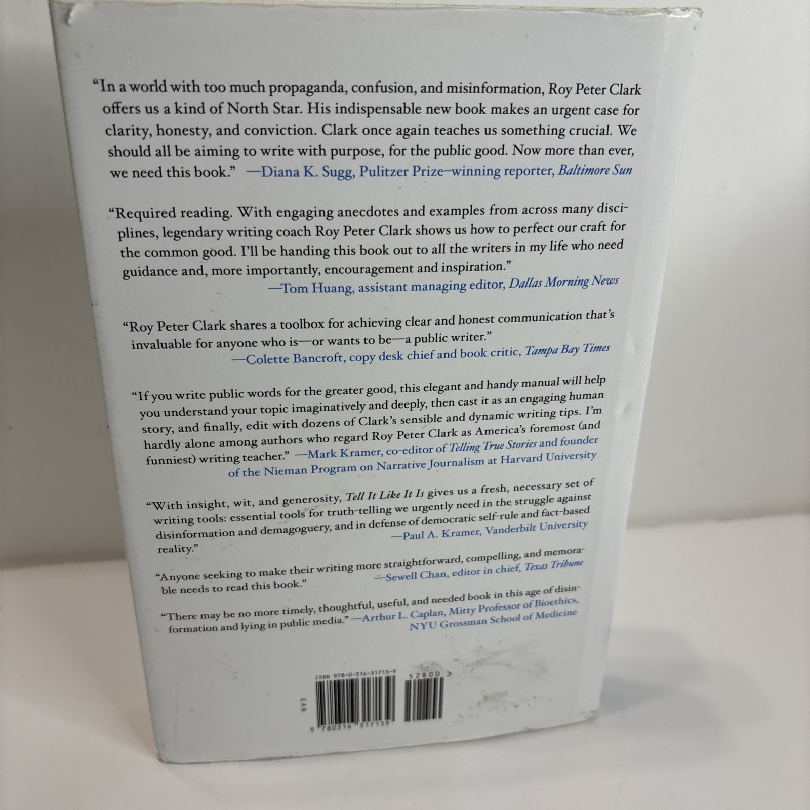 Tell It Like It Is : A Guide to Clear and Honest Writing by Roy Peter Clark…