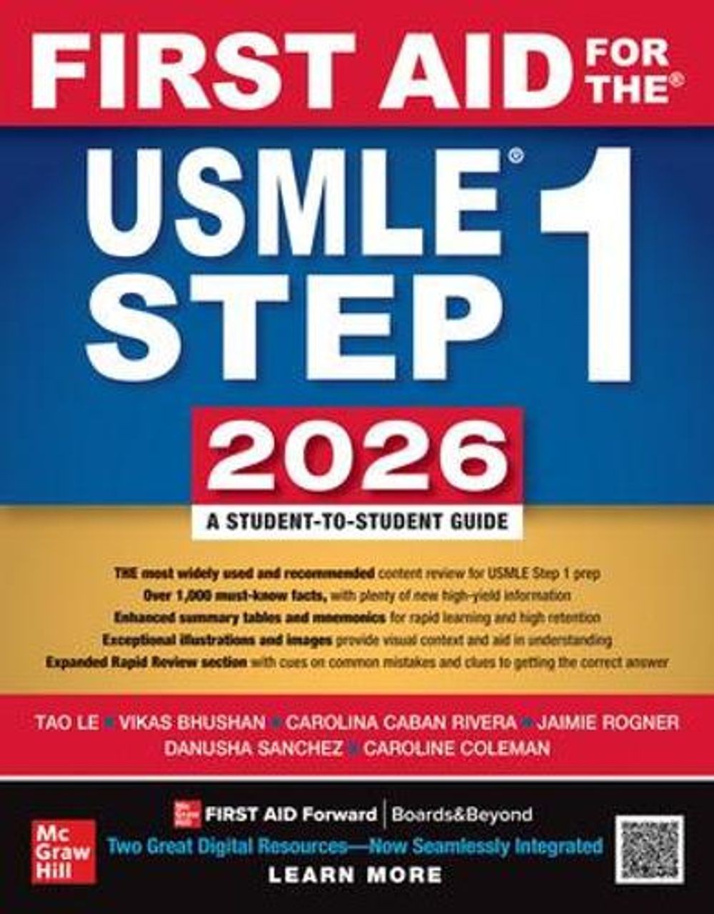 First Aid for the USMLE Step 1 2026 by Tao Le Paperback Book