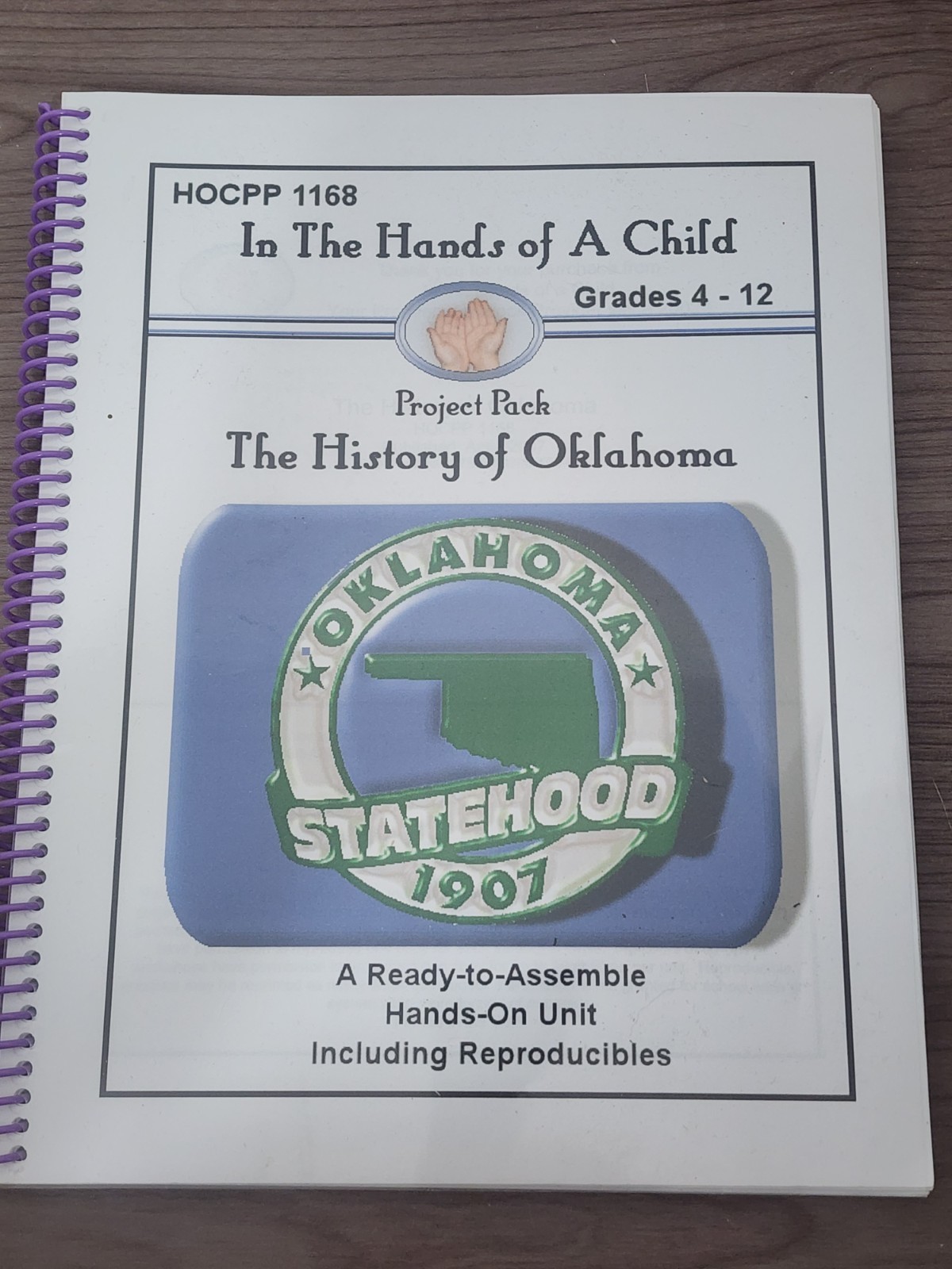 🕮 A8~In The Hands of a Child PROJECT PACK THE HISTORY OF OKLAHOMA Grades 4-12