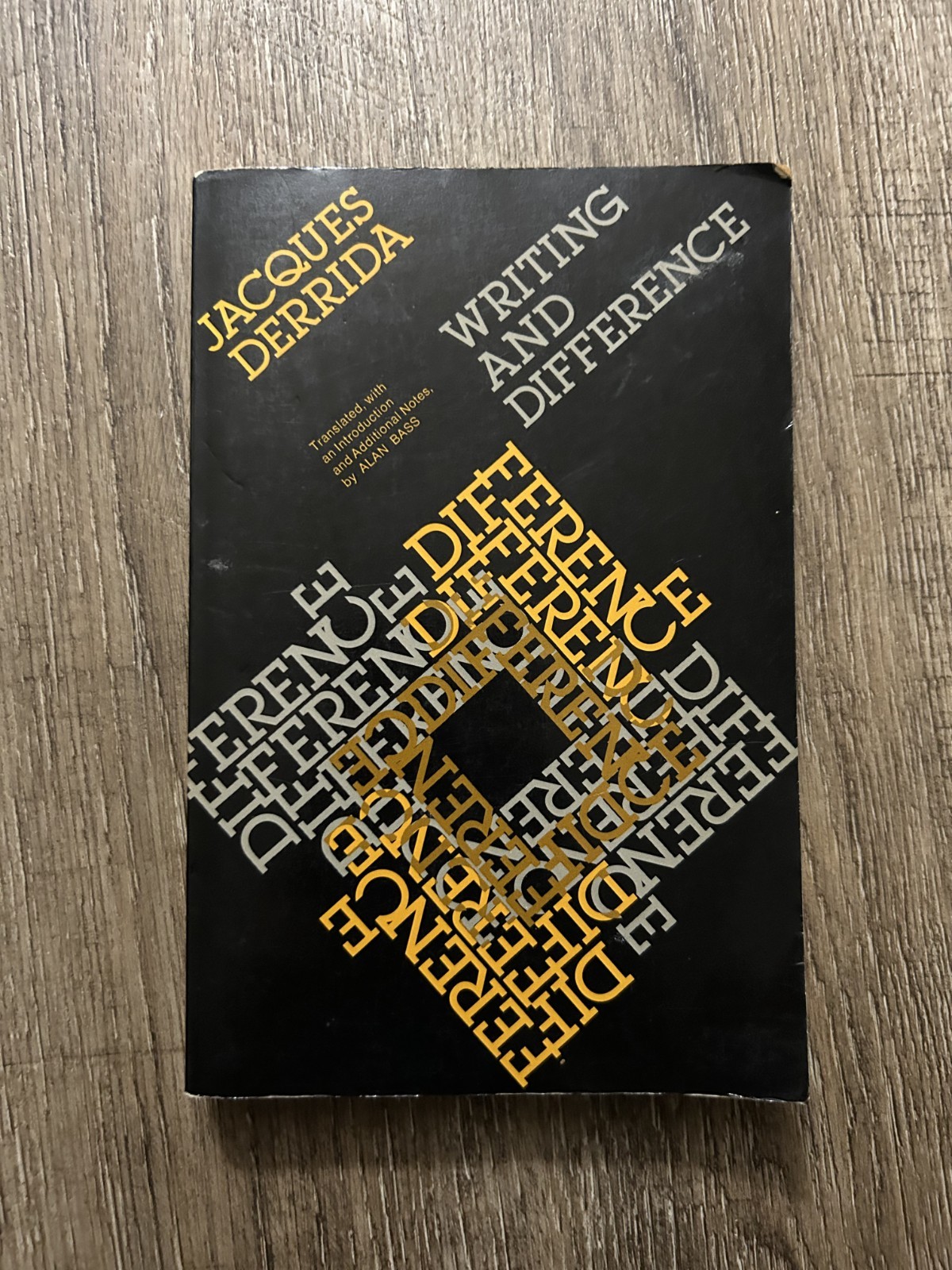Writing and Difference by Professor Derrida, Jacques: Used