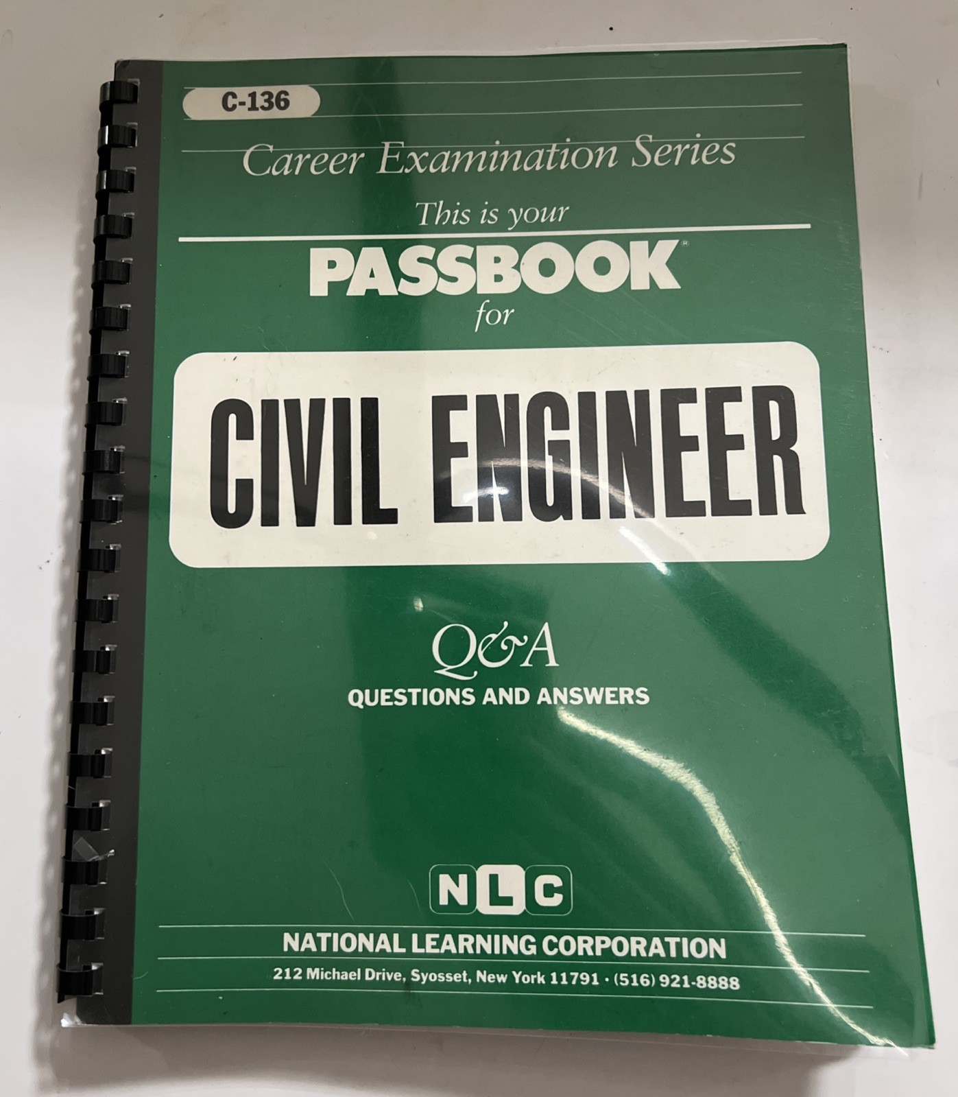Career Examination Series Passbook For Civil Engineer Test Prep Study Guide Book