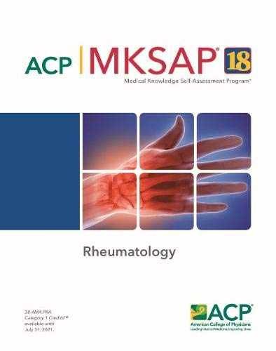 MKSAP® 18 Rheumatology – Paperback, by Michael H. Pillinger – Very Good