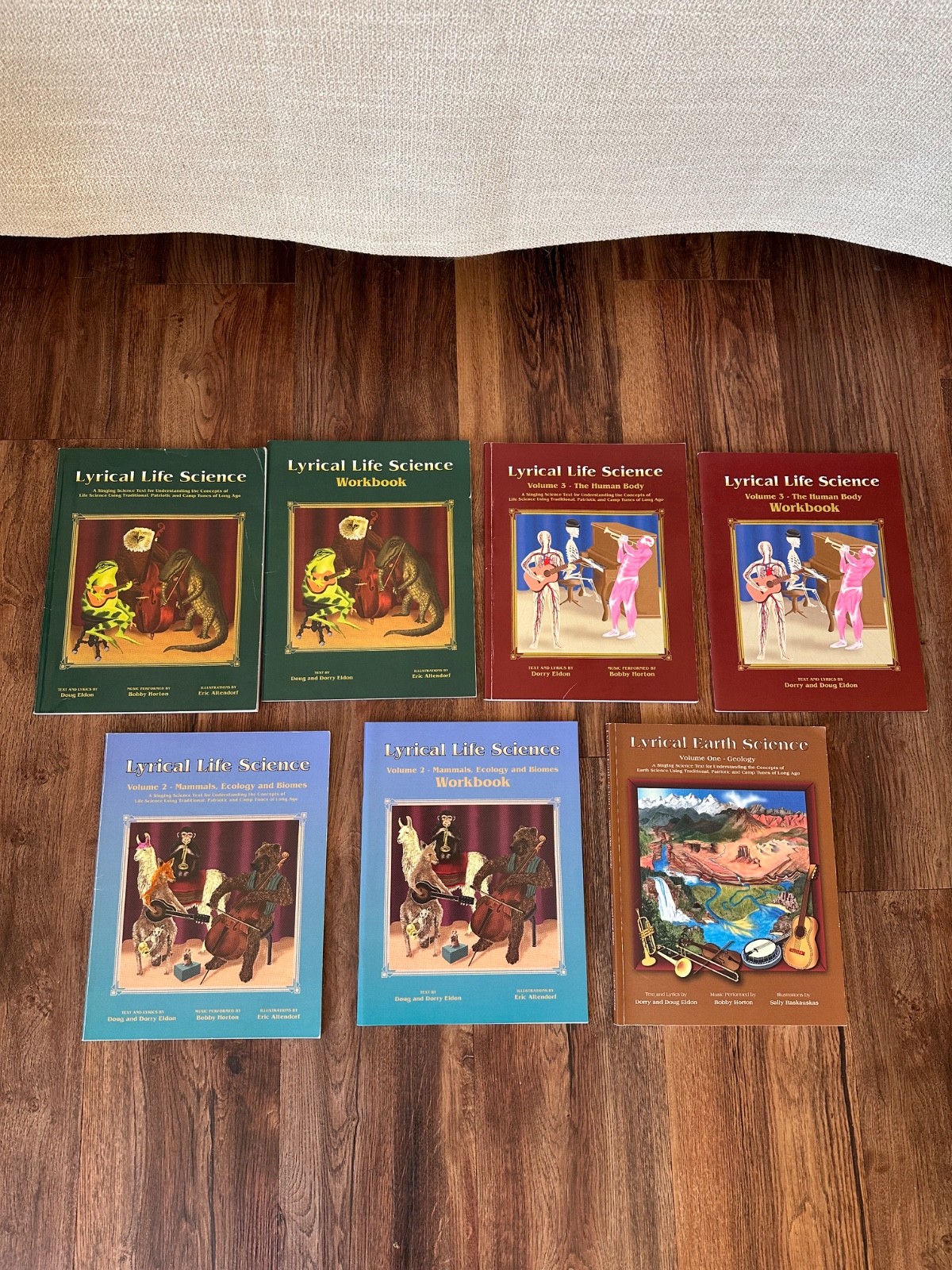 Lot of 7 Homeschool Lyrical Life Science, Various Titles and Authors, NO WRITING