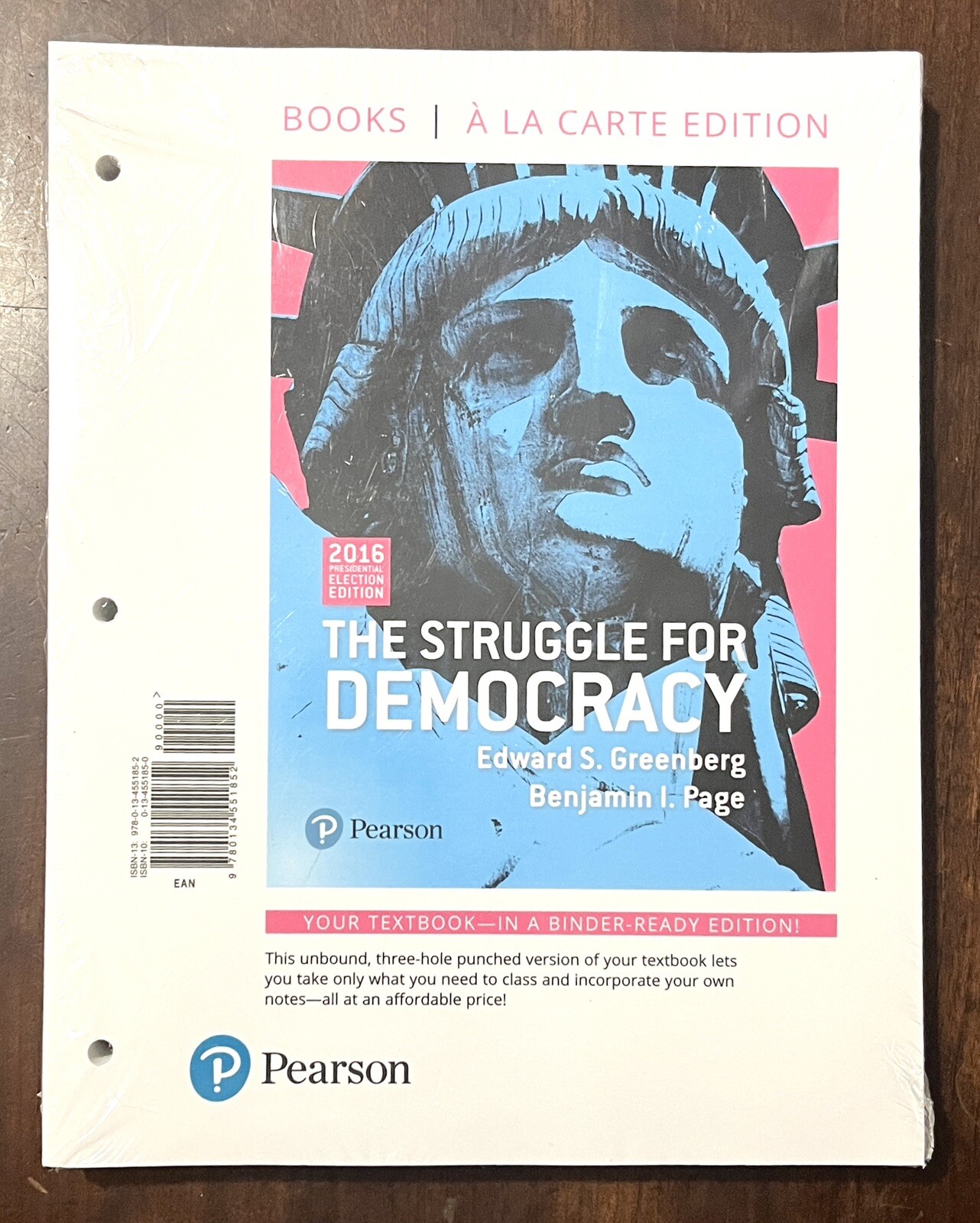 The Struggle for Democracy 2016 by Edward S. Greenberg 9780134551852 New Sealed