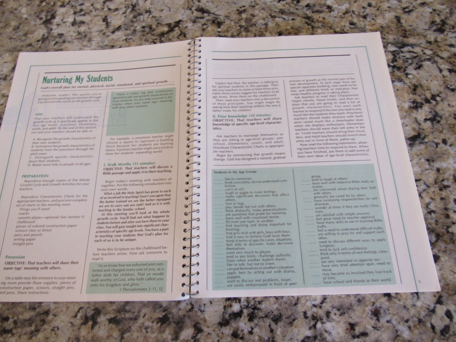 Teacher Growth Notebook-Practical Help Teacher Trainer Meetings-David Cook-1986