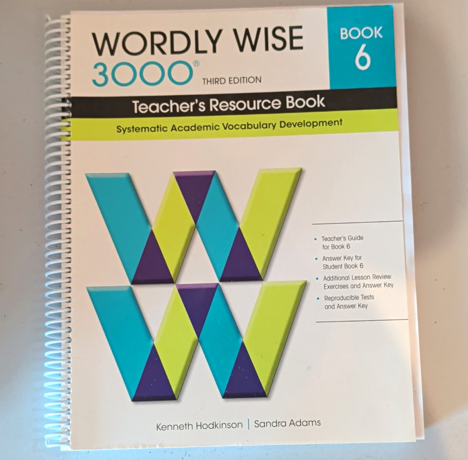 Wordly Wise 3000 Book 6 Teacher’s Resource Book 3rd Ed Spiral Bound Hodkinson