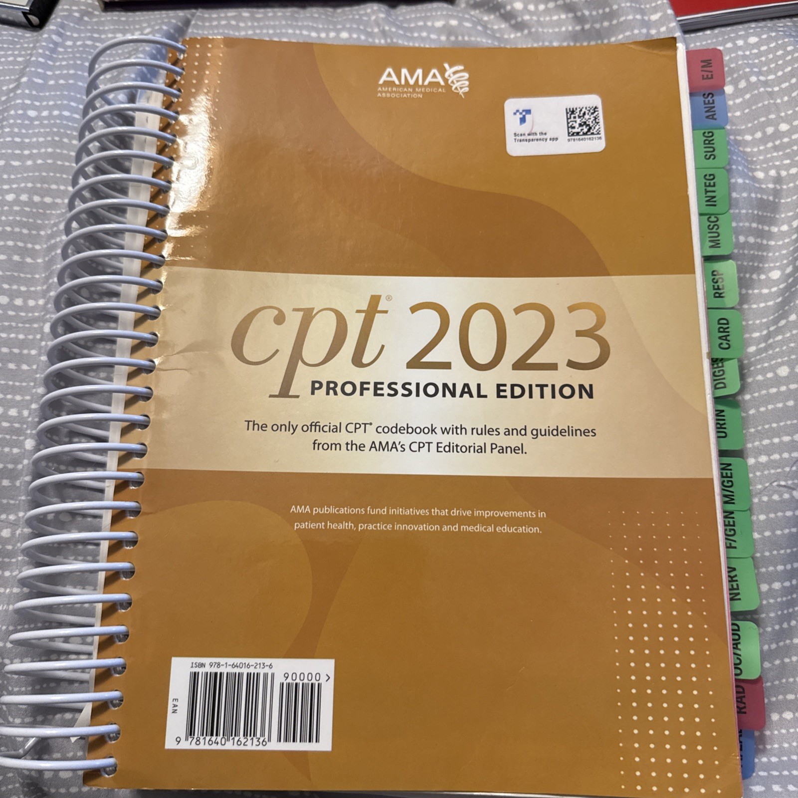 Cpt 2023 Professional Edition Code book With Rules and Guidelines