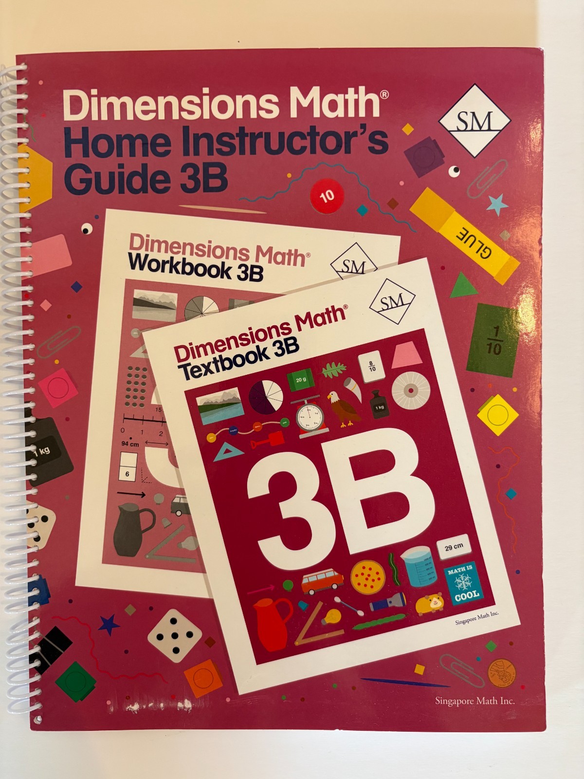 Singapore Math Inc. Dimensions Math Teacher’s Guide 3B | Spiral-bound