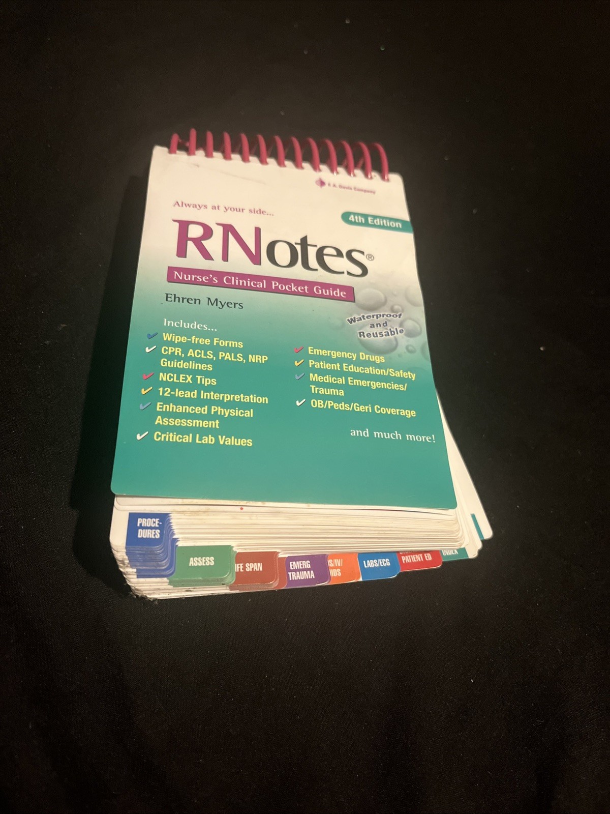 RNotes: Nurse’s Clinical Pocket Guide 4th Edition Spiral Ehren Myers F.A. Davis