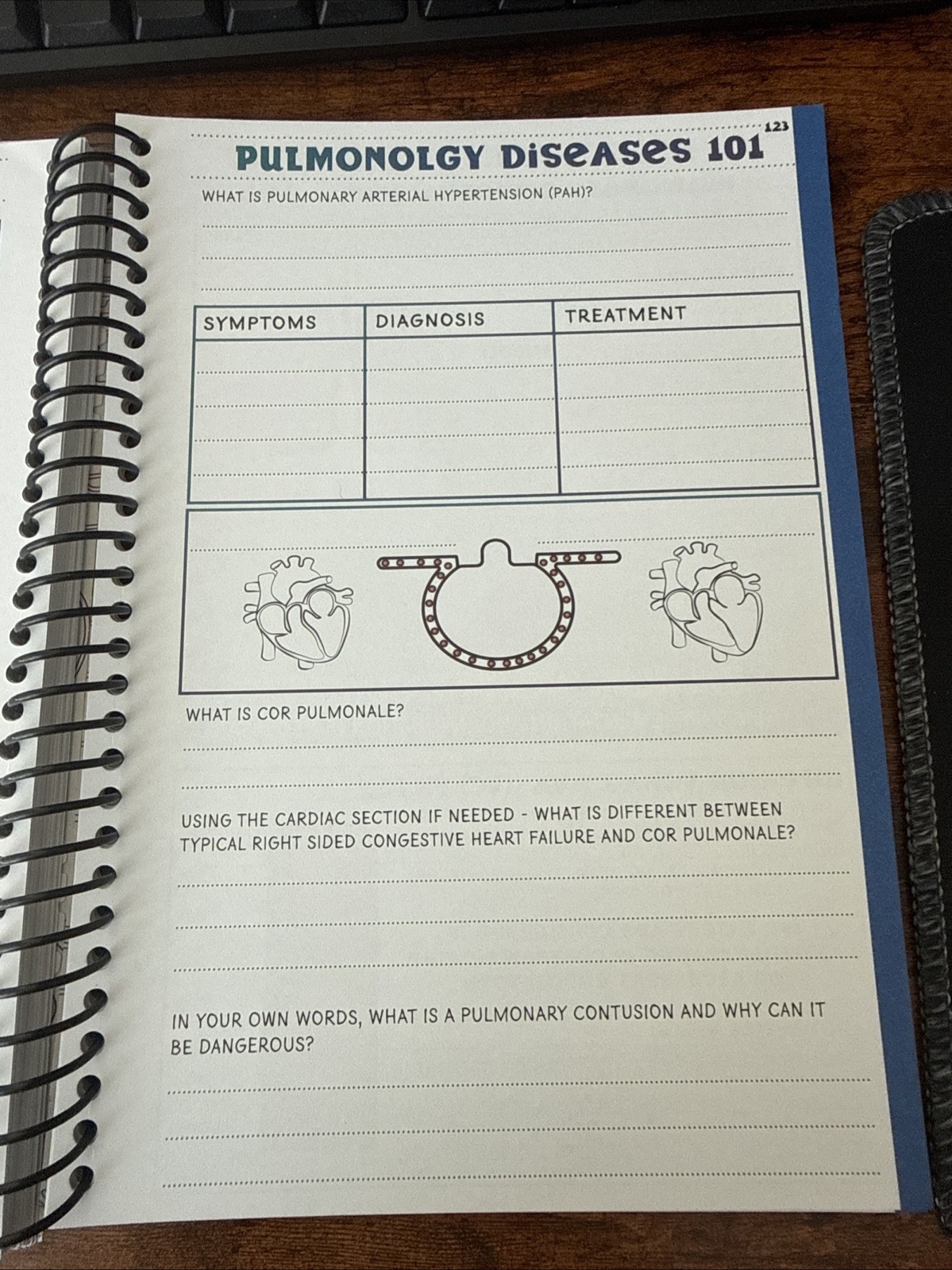RekMed’s workbook for nurses, containing over 270 pages of educational content