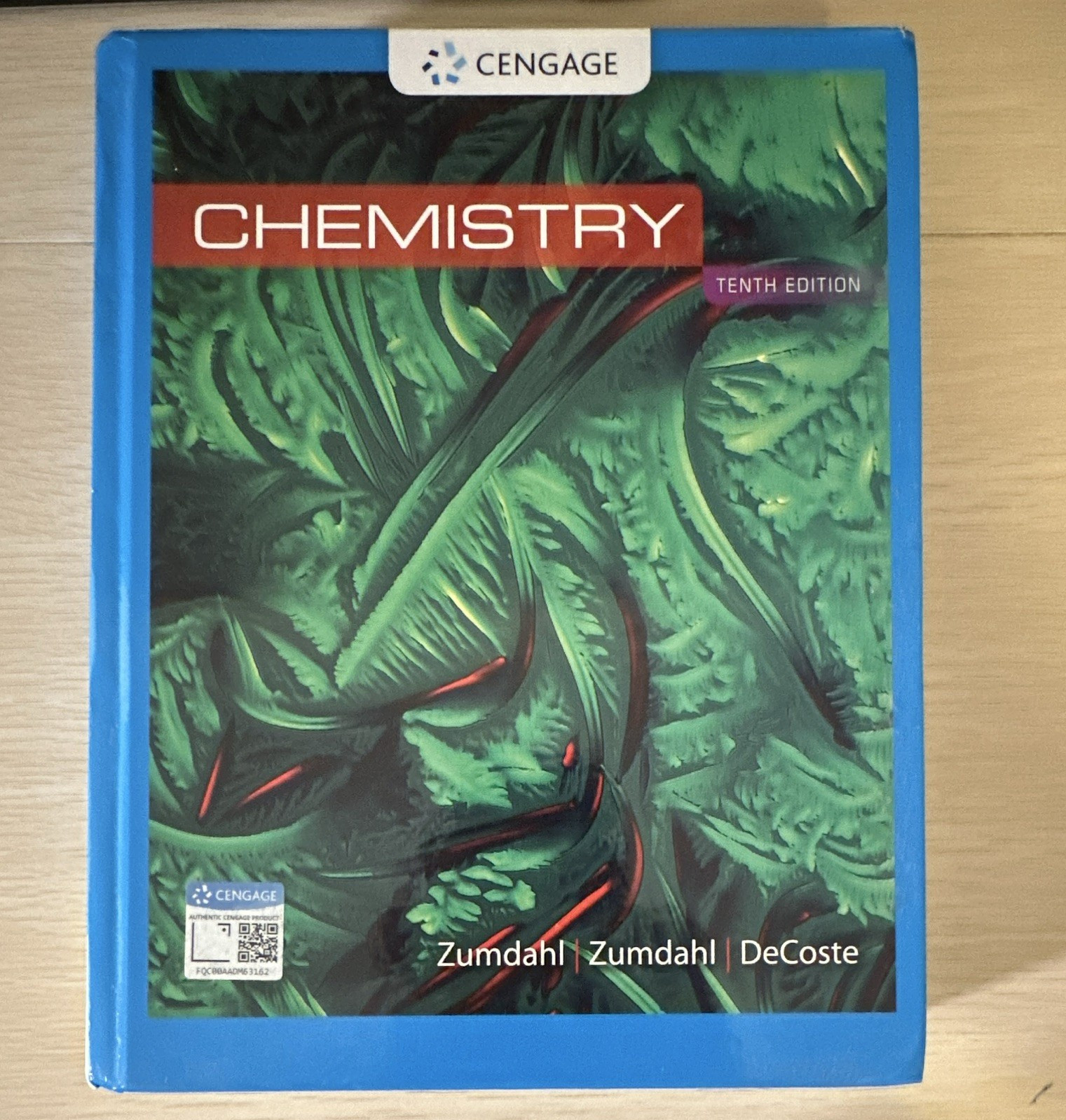 Cengage Chemistry 10th Edition Hardcover 2019 Steven/Susan Zumdahl DeCoste