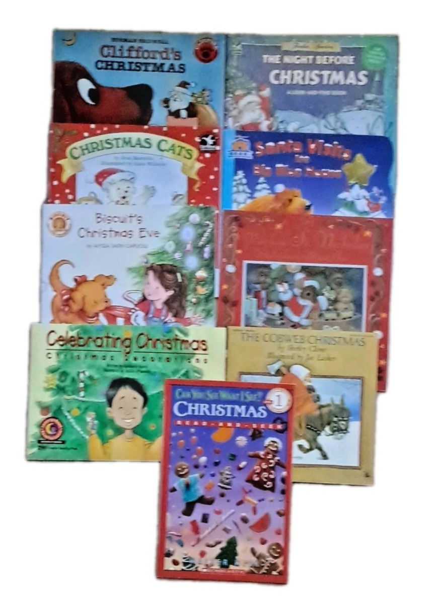 Christmas Children’s Books Lot Of 9 Most Vintage