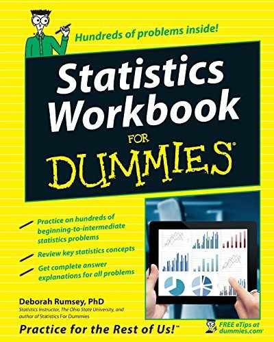 Statistics Workbook For Dummies – Paperback, by Rumsey Deborah J. – Acceptable
