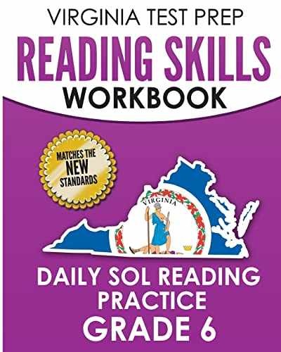 VIRGINIA TEST PREP Reading Skills Workbook – Paperback, by Hawas V. – Very Good