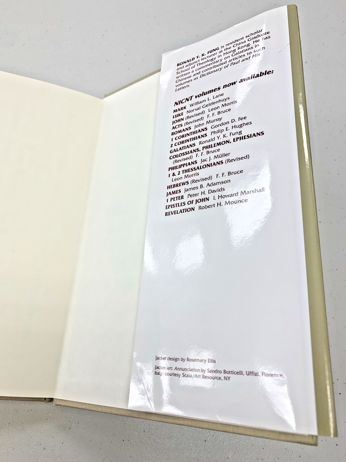 The Epistle to the Galatians by Ronald Y.K. Fung