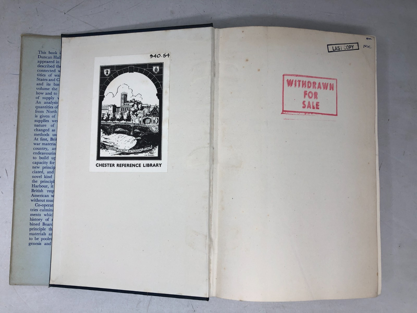 Studies of Overseas Supply, Ex-Library, 1956, E-120