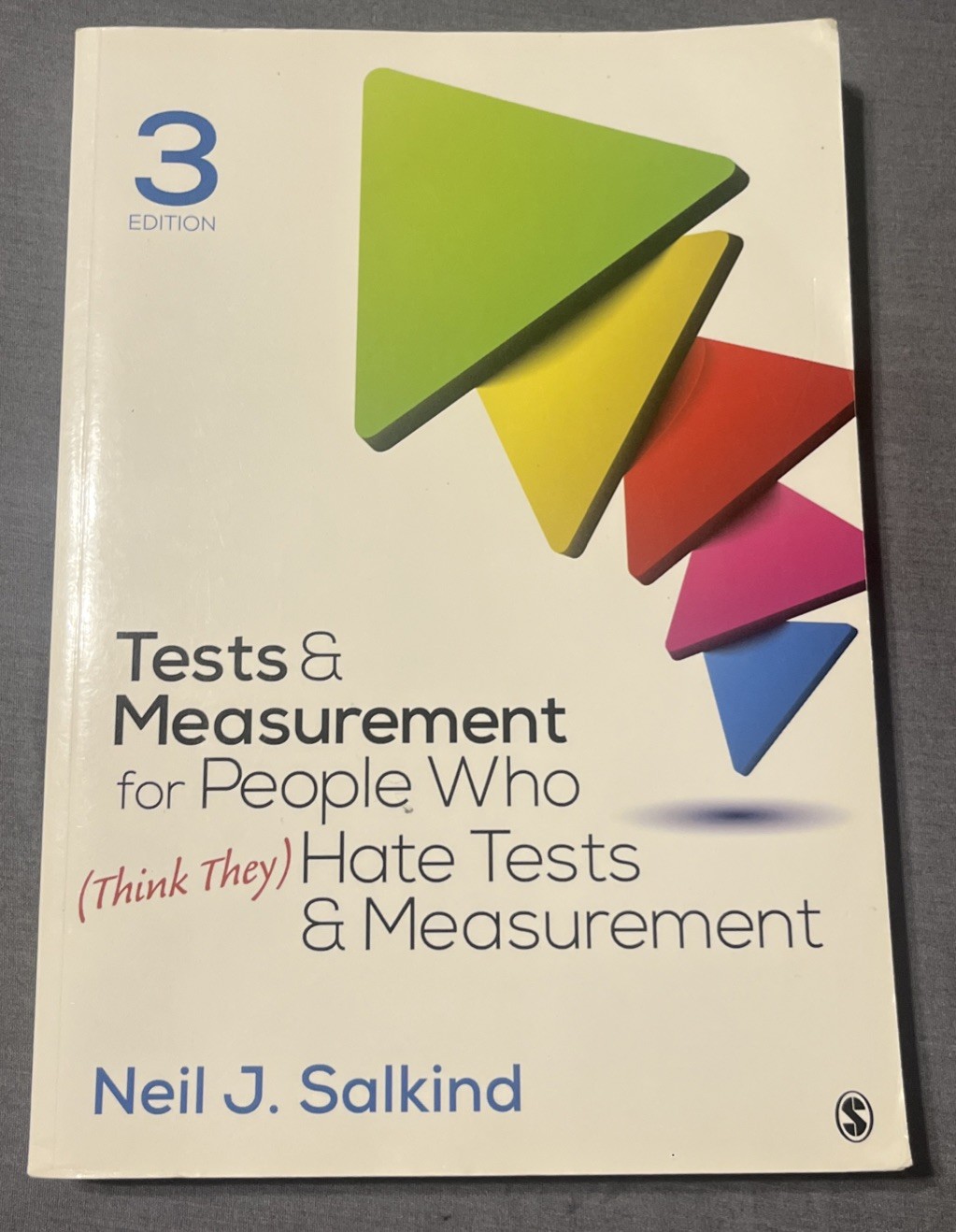 Tests & Measurement for People Who – Paperback, by Salkind Neil J-3rd Edition