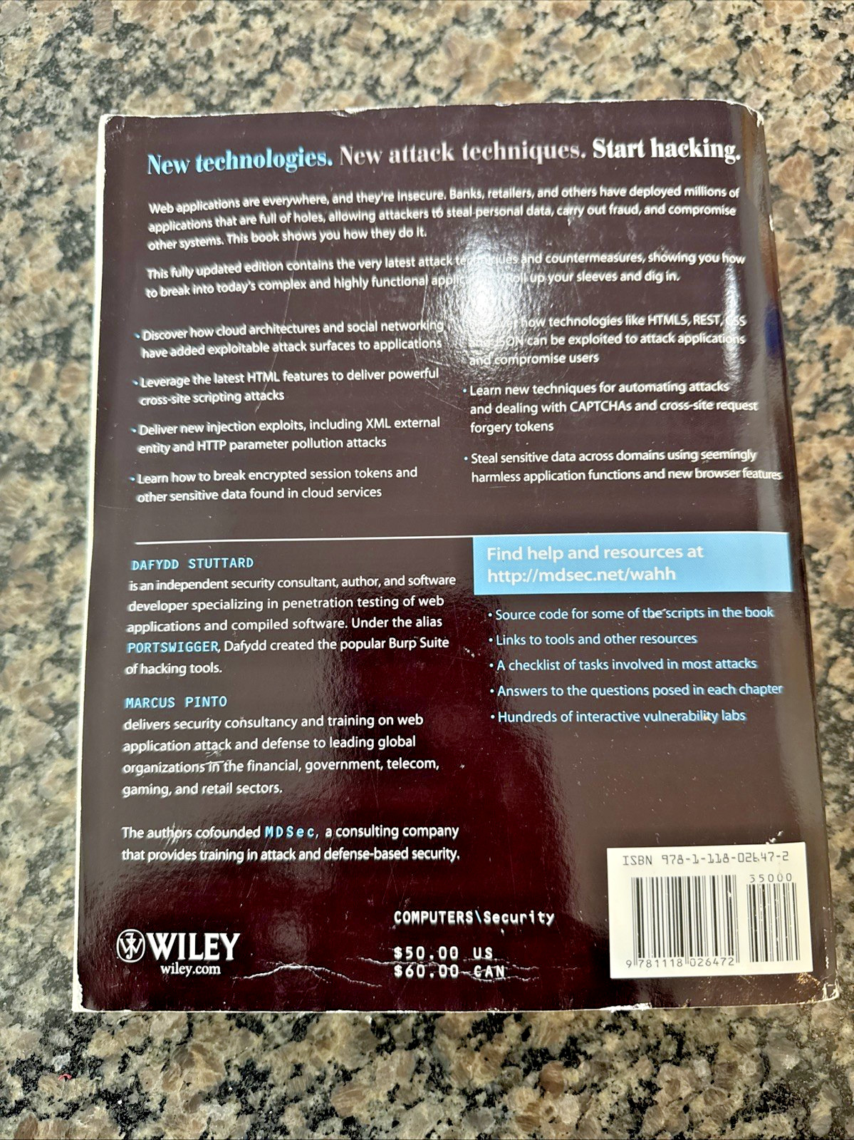 Web Application Hackers Handbook 2nd Edition Finding Exploiting Flaws Stuttard